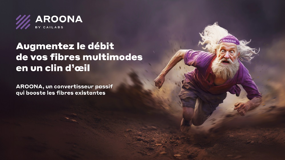 AROONA est une solution passive permettant d’augmenter le débit des réseaux locaux sans avoir à remplacer les fibres optiques existantes