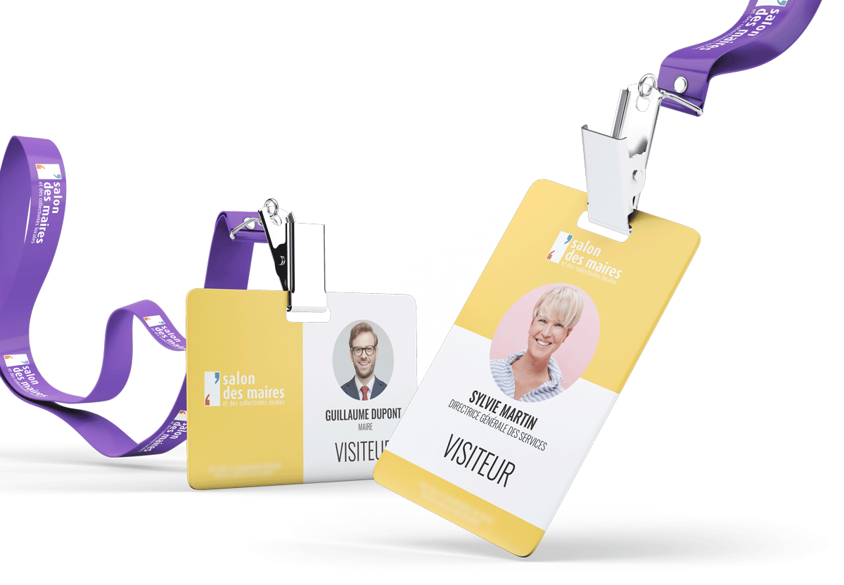 badge-visiteurs Les exposants au Salon des Maires